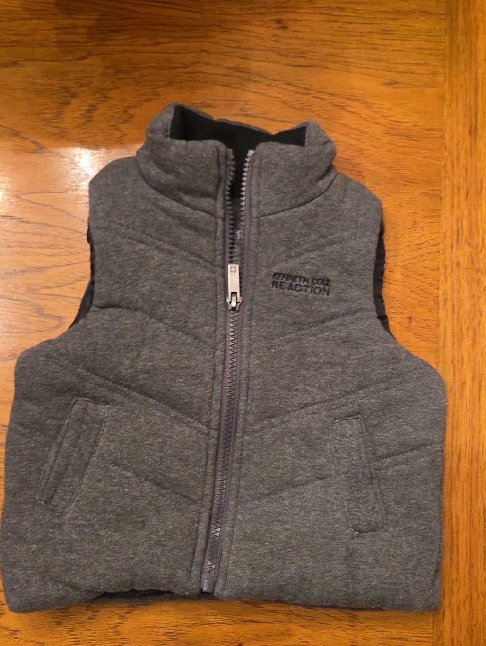 Kenneth Cole Reaction Kids' Dark Gray Quilted Puffer Vest